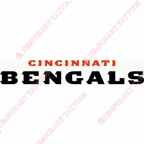 Cincinnati Bengals Customize Temporary Tattoos Stickers NO.464